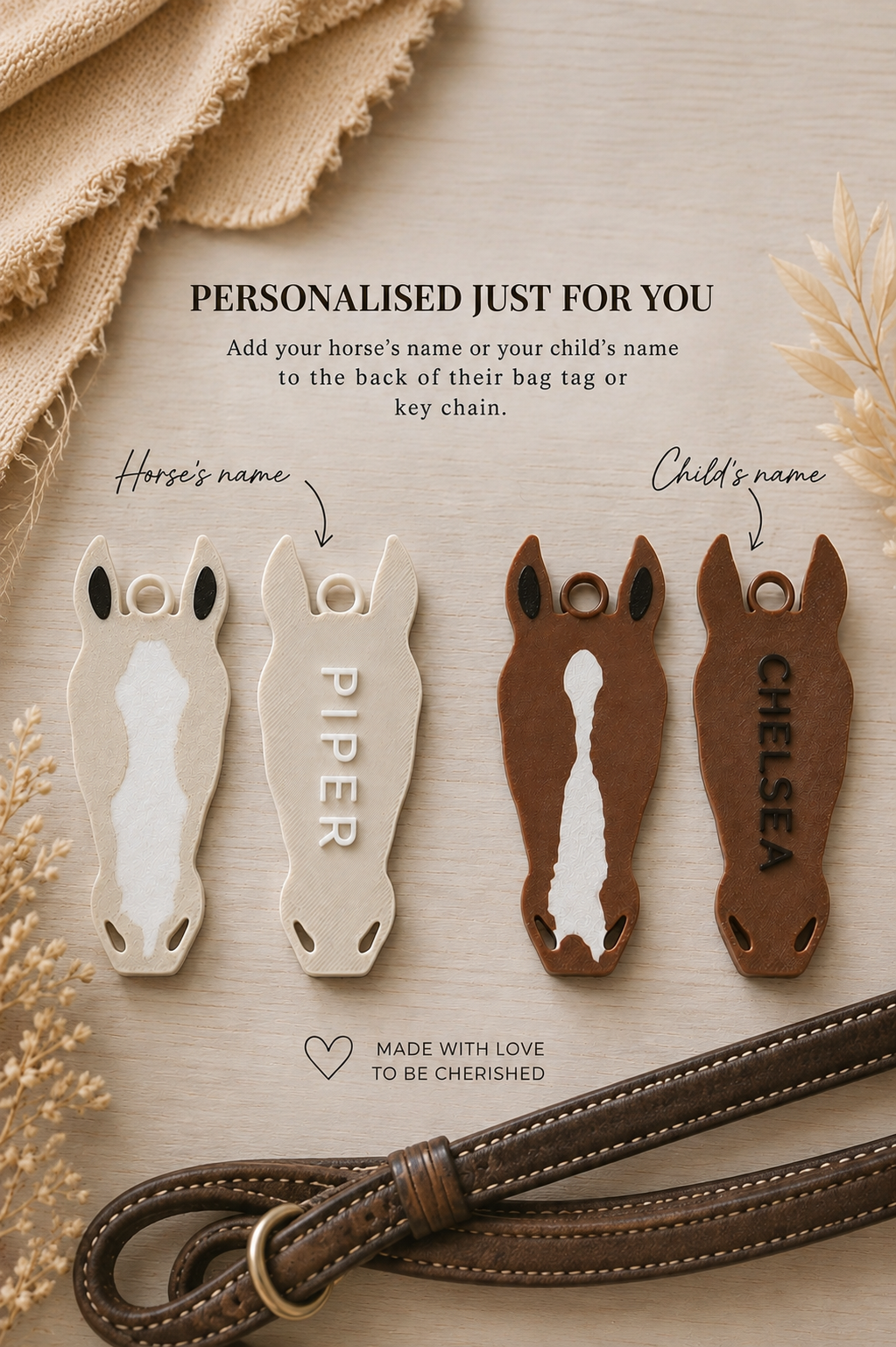 Signature Horse Marking Bag Tag