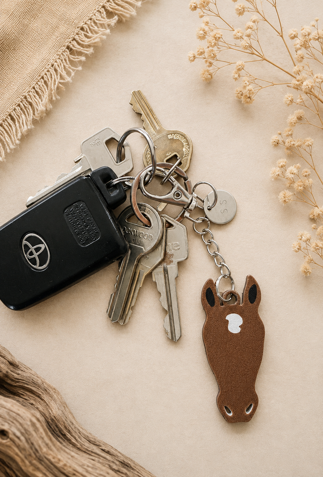 Signature Horse Marking Keychain