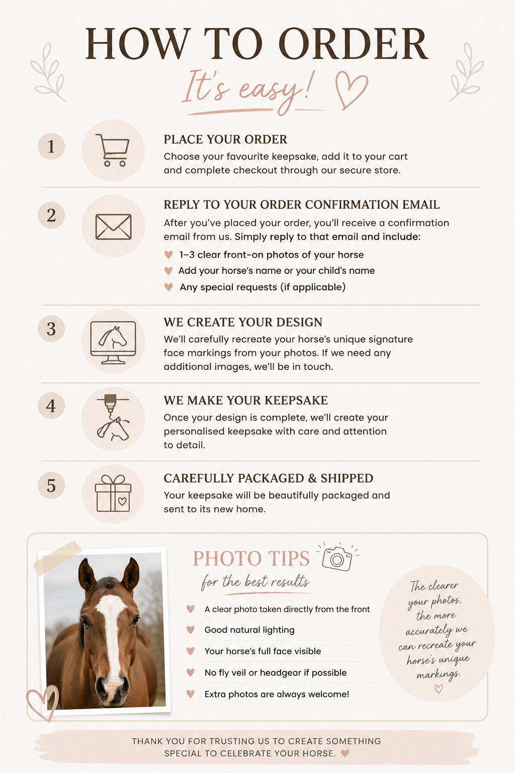 Signature Horse Marking Christmas Ornament