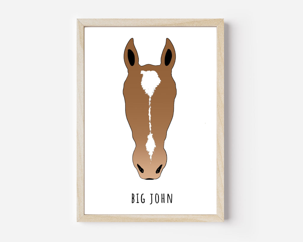 Signature Horse Marking Portrait — Digital Download or Print