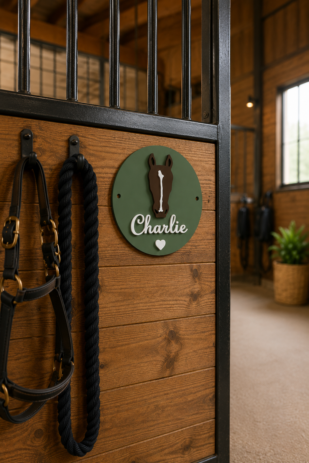 Signature Horse Marking Door Plaque