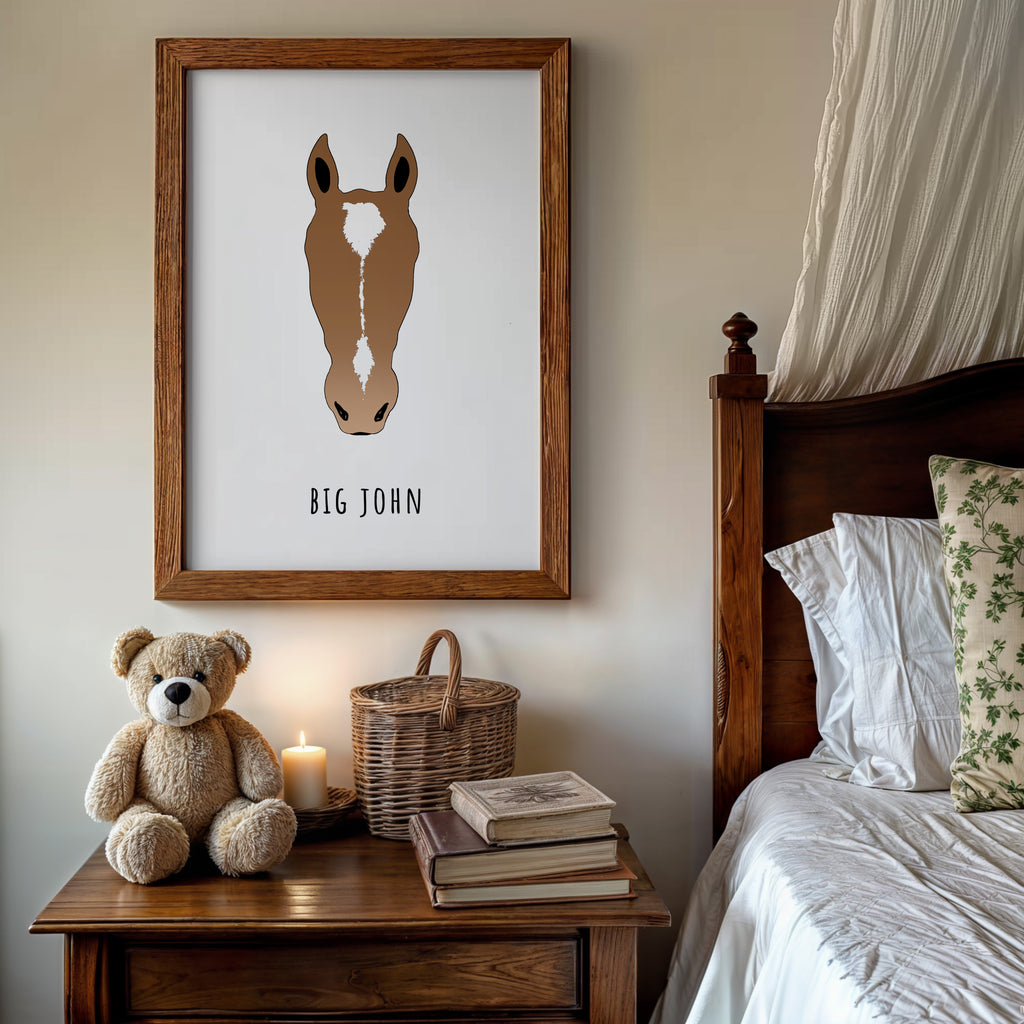 Signature Horse Marking Portrait — Digital Download or Print